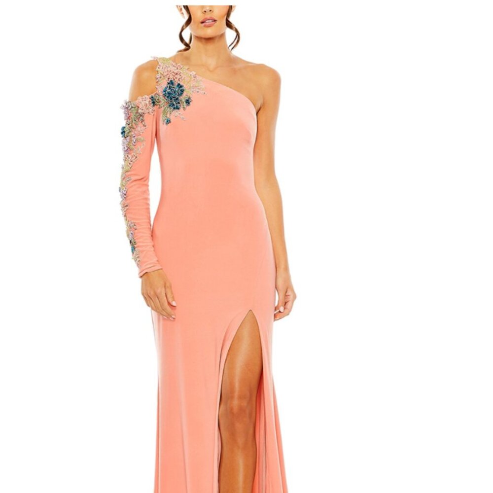 Mac Duggal Floral Embellished Gown Size 10